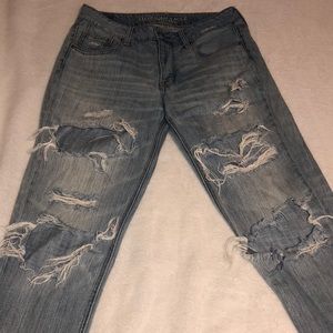 “Tomgirl” American Eagle Distressed Jeans
